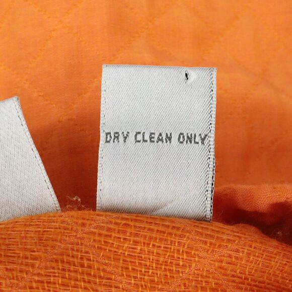 Chicos Jacket 1 Womens Medium 8 Orange Embroidered Floral Blazer Pockets Career - Picture 15 of 15